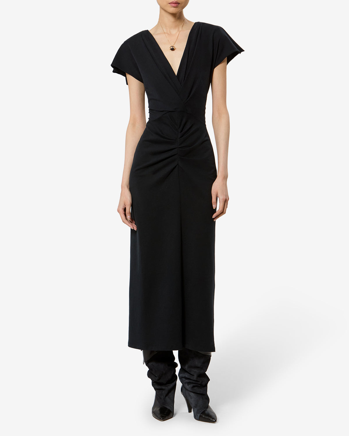 Robe Nadra — Noir, vue 1 ; référence RO1174FBA1N41I01BK