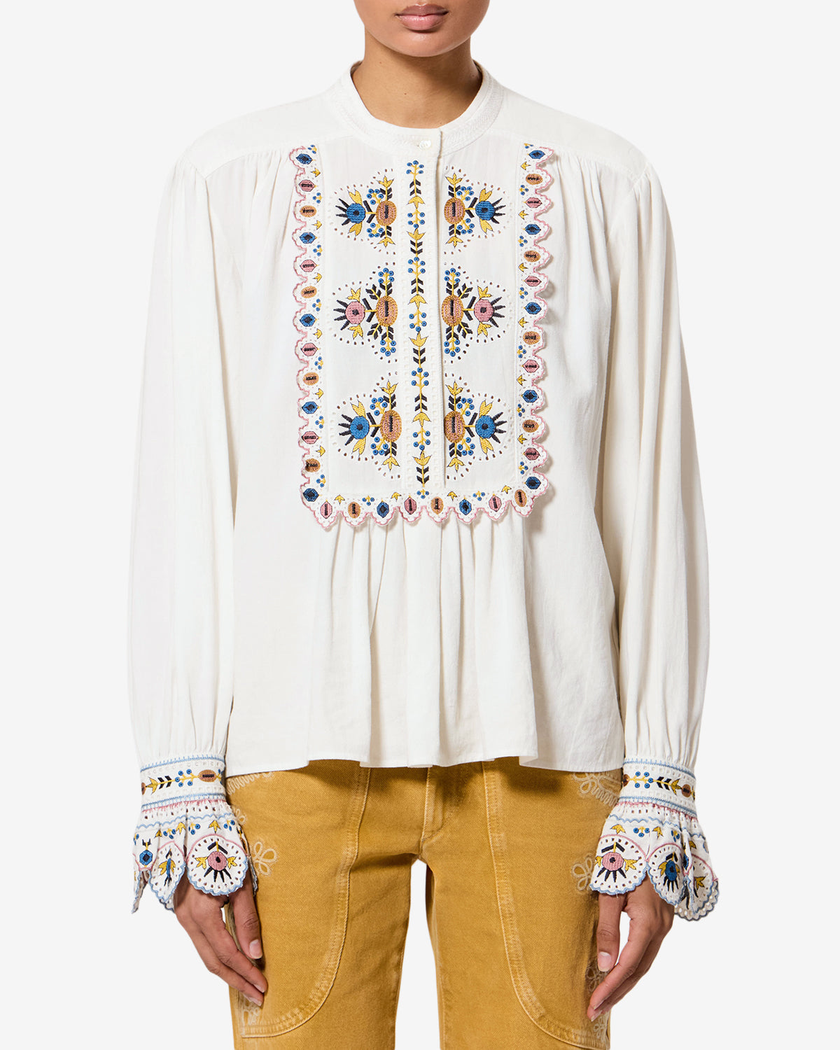 Blouse Monique — Écru, vue 1 ; référence HT0904FAD3J06E23EC