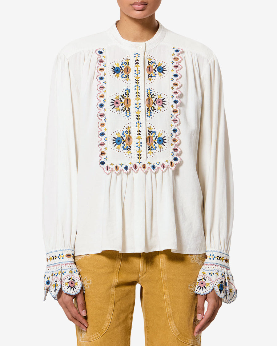 Blouse Monique — Écru, vue 1 ; référence HT0904FAD3J06E23EC