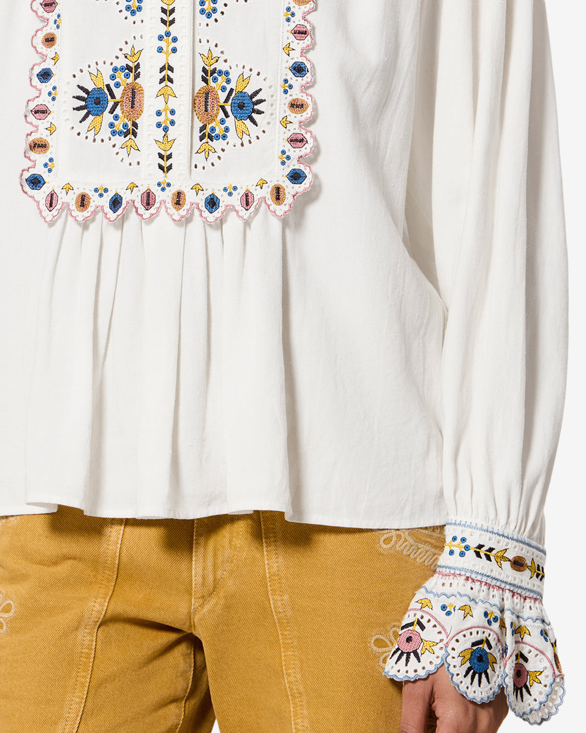 Blouse Monique — Écru, vue 3 ; référence HT0904FAD3J06E23EC
