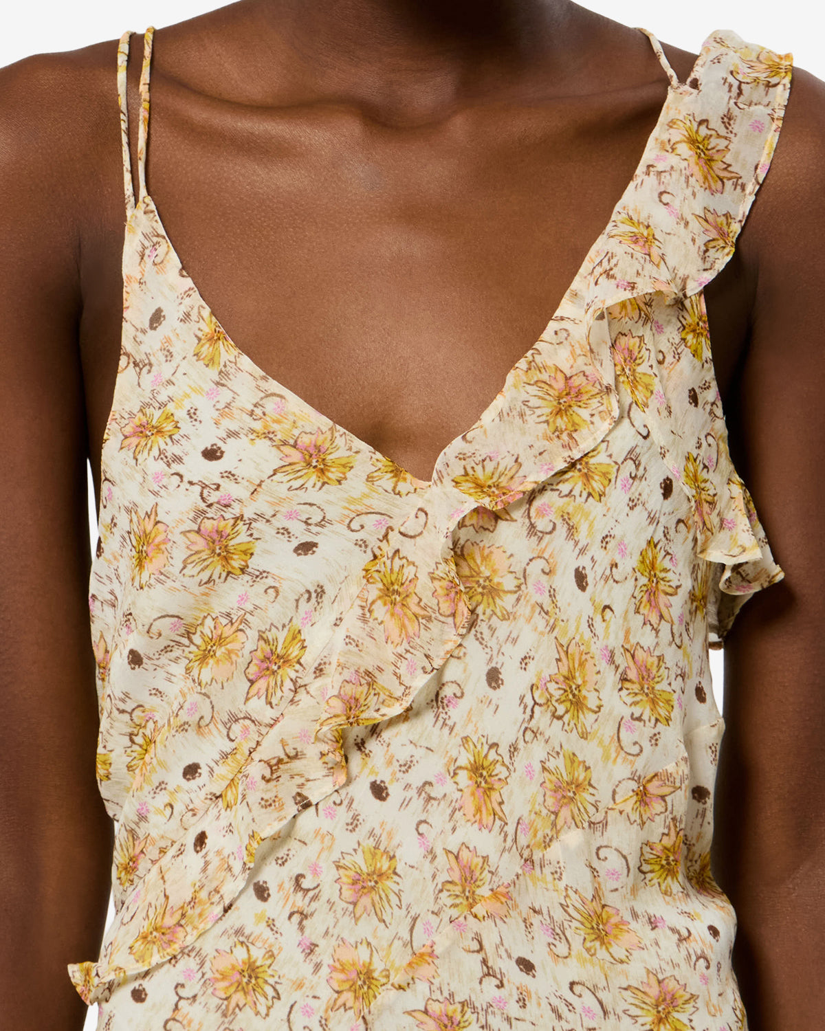 Robe Luxie — Clair jaune-écru, vue 2 ; référence RO1002FAD3J01ELWEC