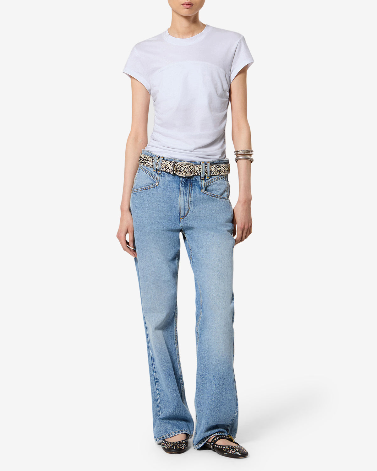 T-shirt Maelie — Blanc, vue 2 ; référence TS0275FAA1N41I20WH