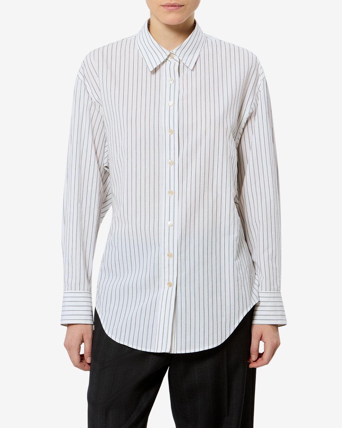 Chemise Aurora — Blanc-noir, vue 1 ; référence CH0262FCD3I02IWHBK