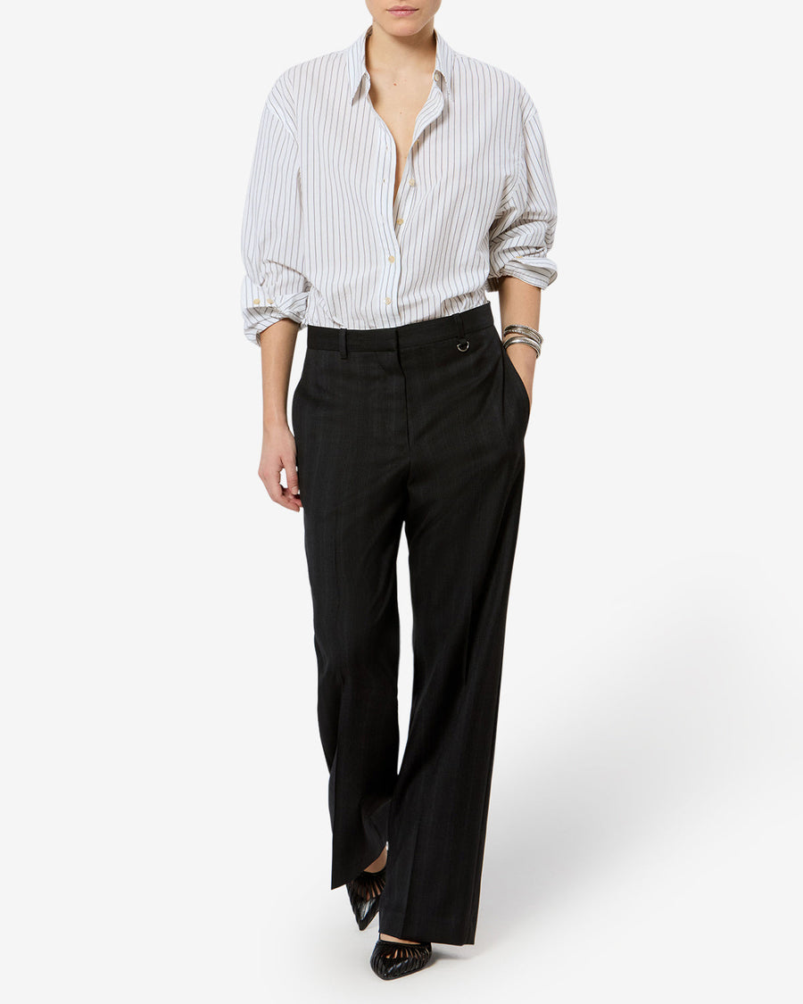 Chemise Aurora — Blanc-noir, vue 2 ; référence CH0262FCD3I02IWHBK
