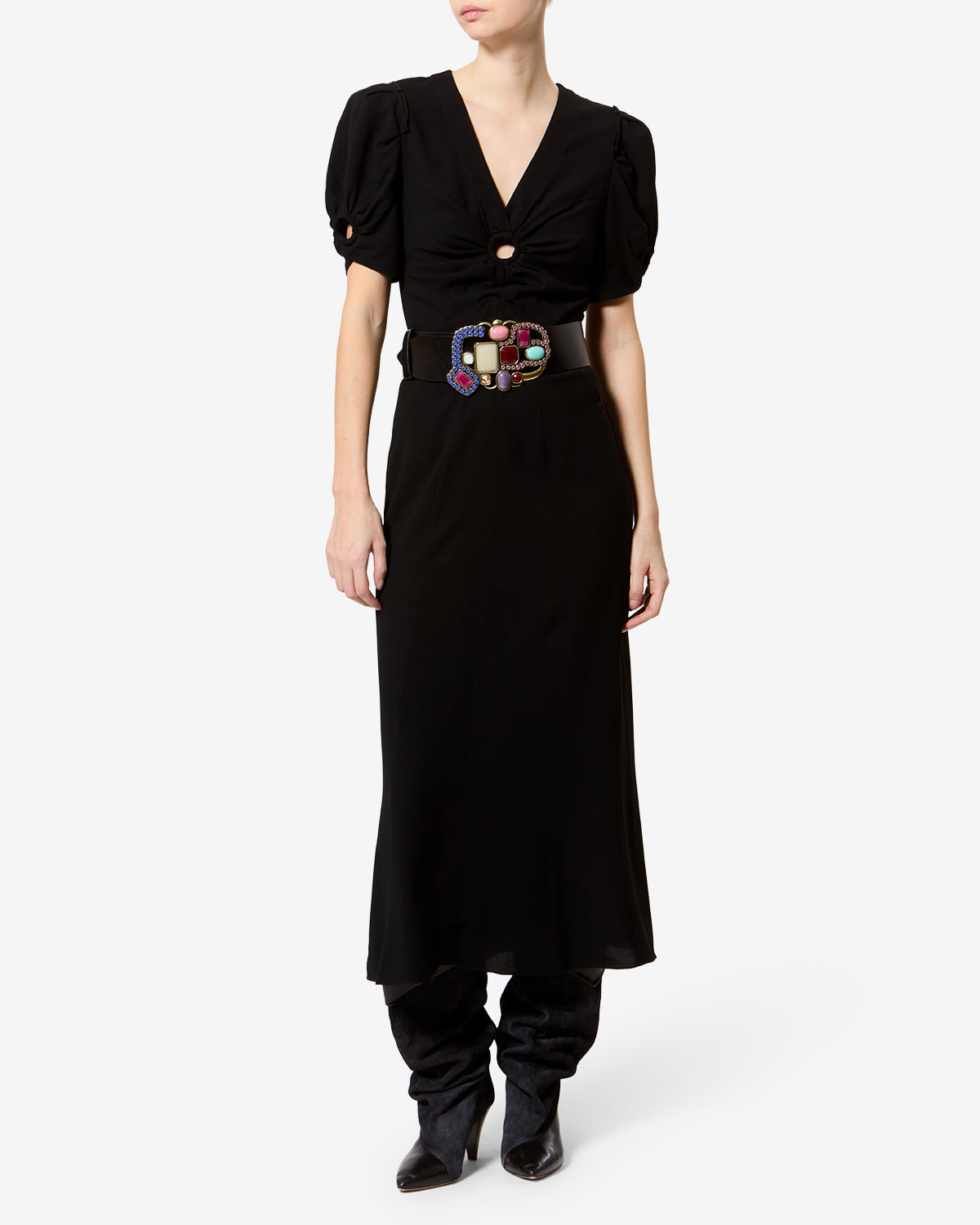 Robe Surelia — Noir, vue 1 ; référence RO1192FAD3J03I01BK