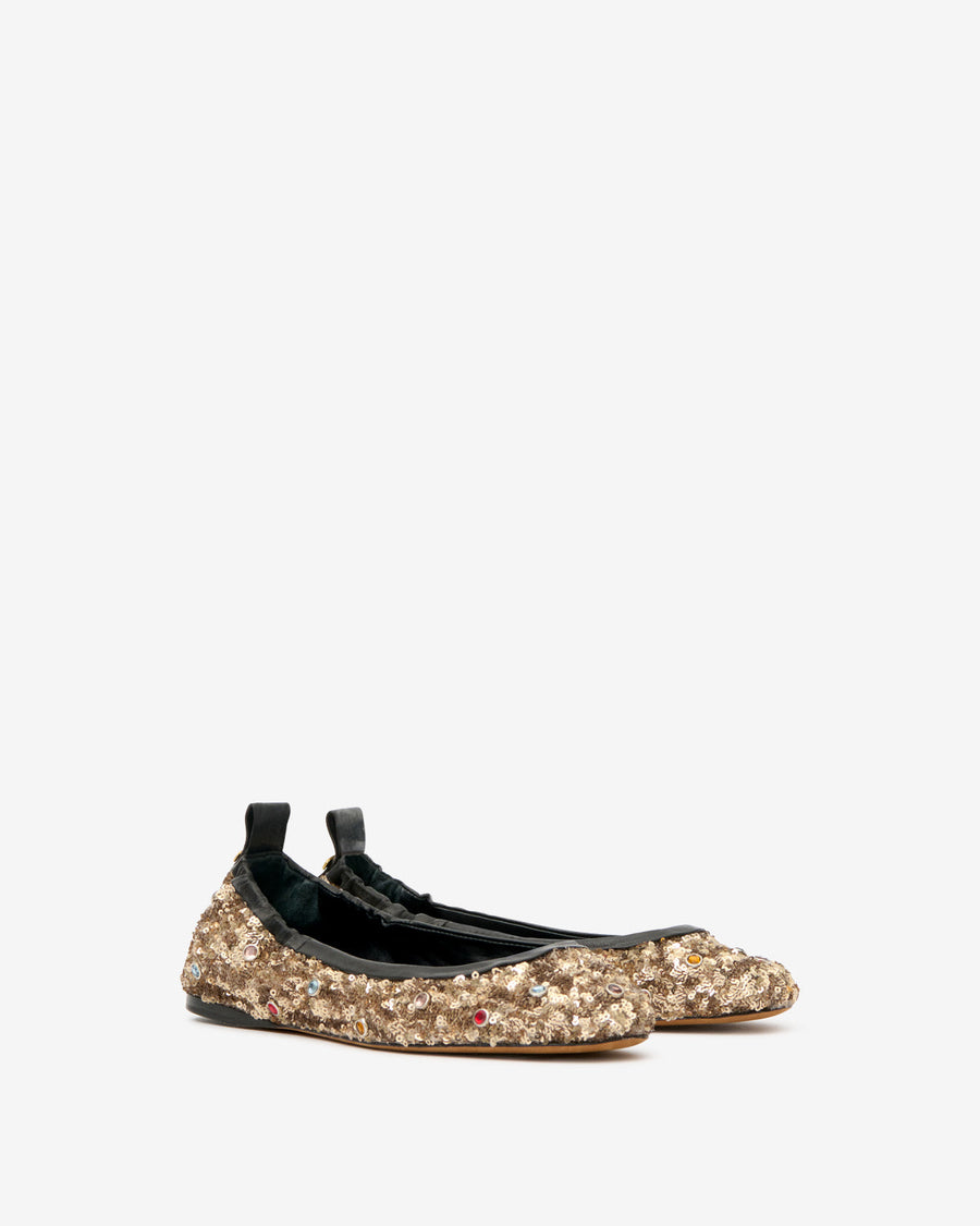Ballerines Belna — Clair doré, vue 2 ; référence BN0005FED3A27S12LG