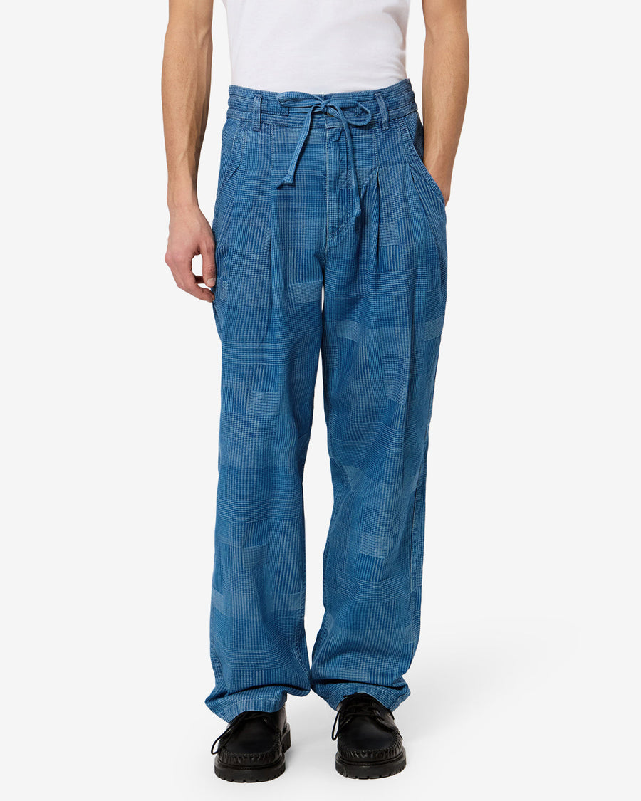 Pantalon Denzey — Bleu, vue 1 ; référence PA0801HAD3E05H30BU