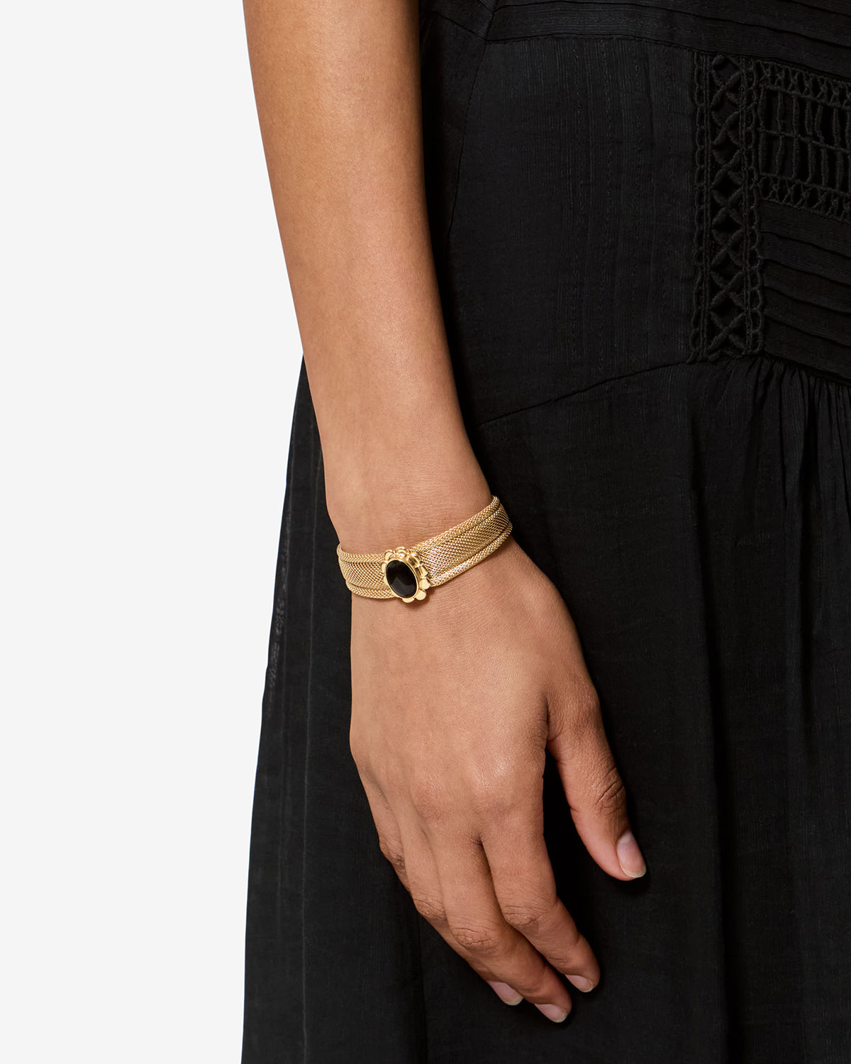 Bracelet Hanae — Noir, vue 2 ; référence BR0262FAD3B10B01BK