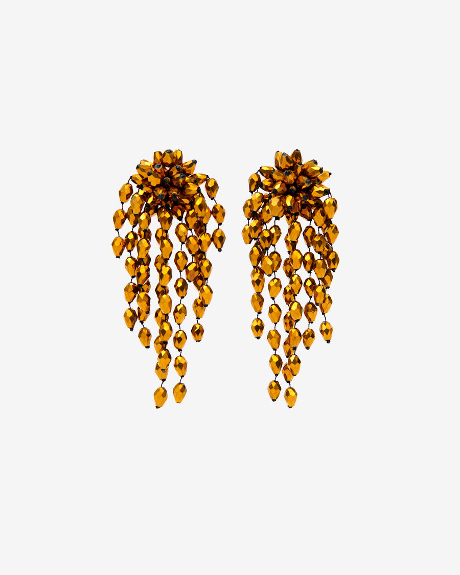 Boucles d'oreille Hanabi — Bronze-argenté, vue 1 ; référence BL0174FAB3B15BBZSI