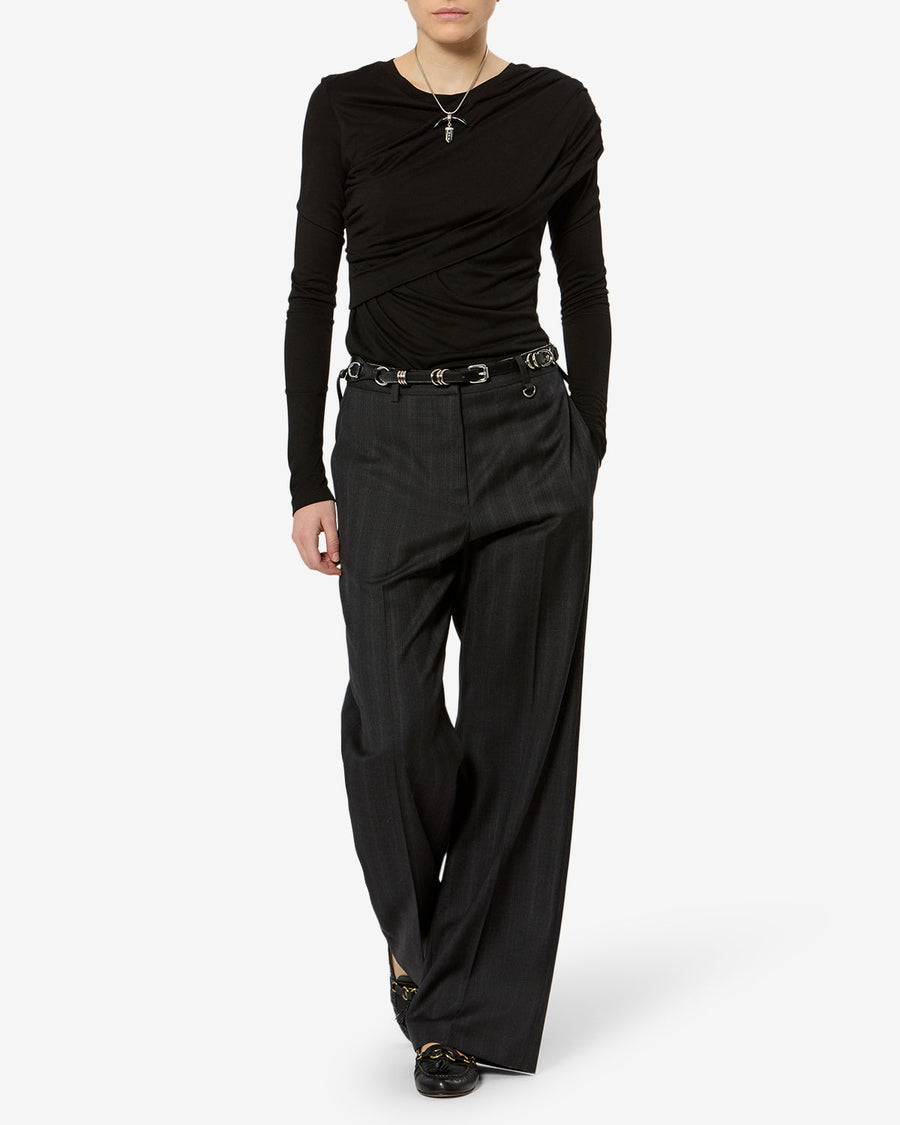Top Dressi — Noir, vue 2 ; référence HT0656FDD3K01E01BK
