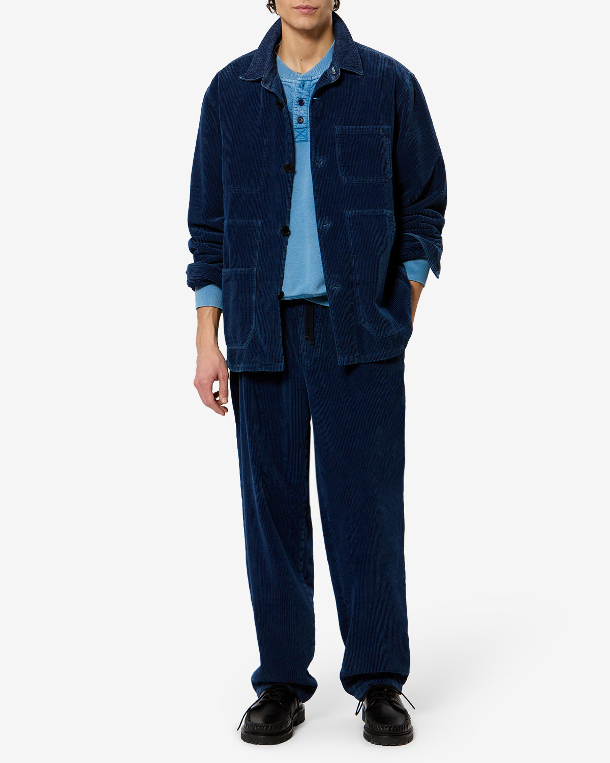 Pantalon Arlen — Bleu indigo, vue 2 ; référence PA0794HAD3G01H30IN