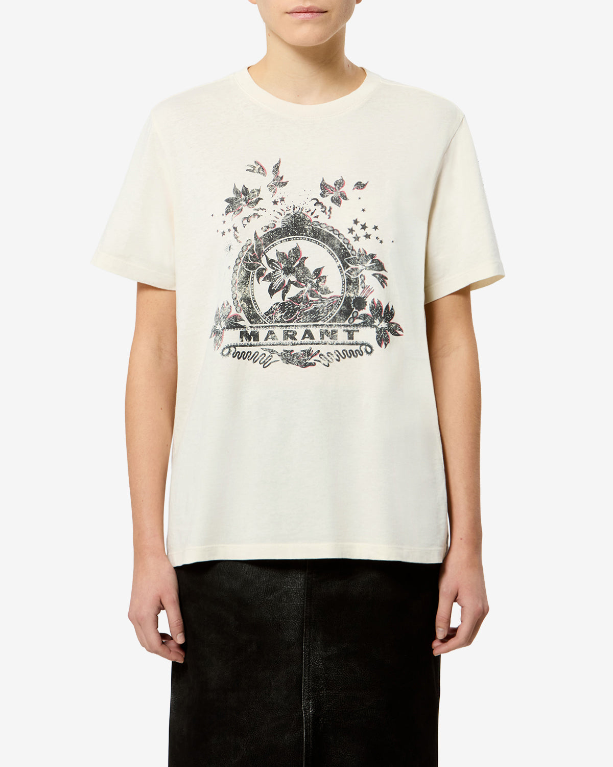 T-shirt Zewel — Écru, vue 1 ; référence TS0001FAD3N01E23EC