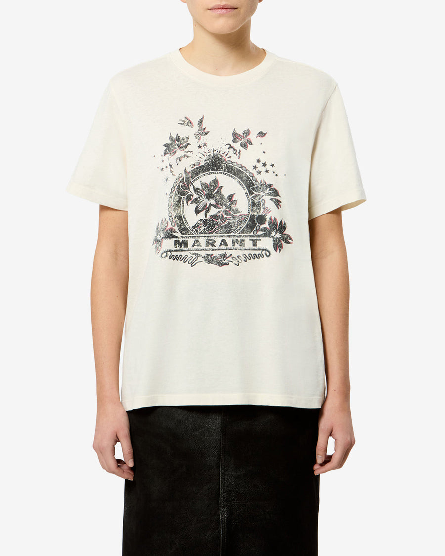 T-shirt Zewel — Écru, vue 1 ; référence TS0001FAD3N01E23EC