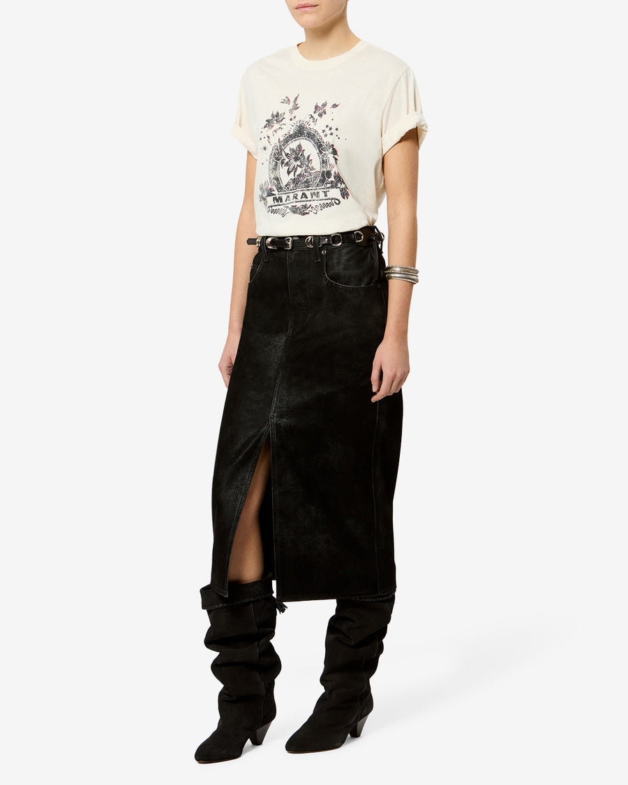 T-shirt Zewel — Écru, vue 2 ; référence TS0001FAD3N01E23EC