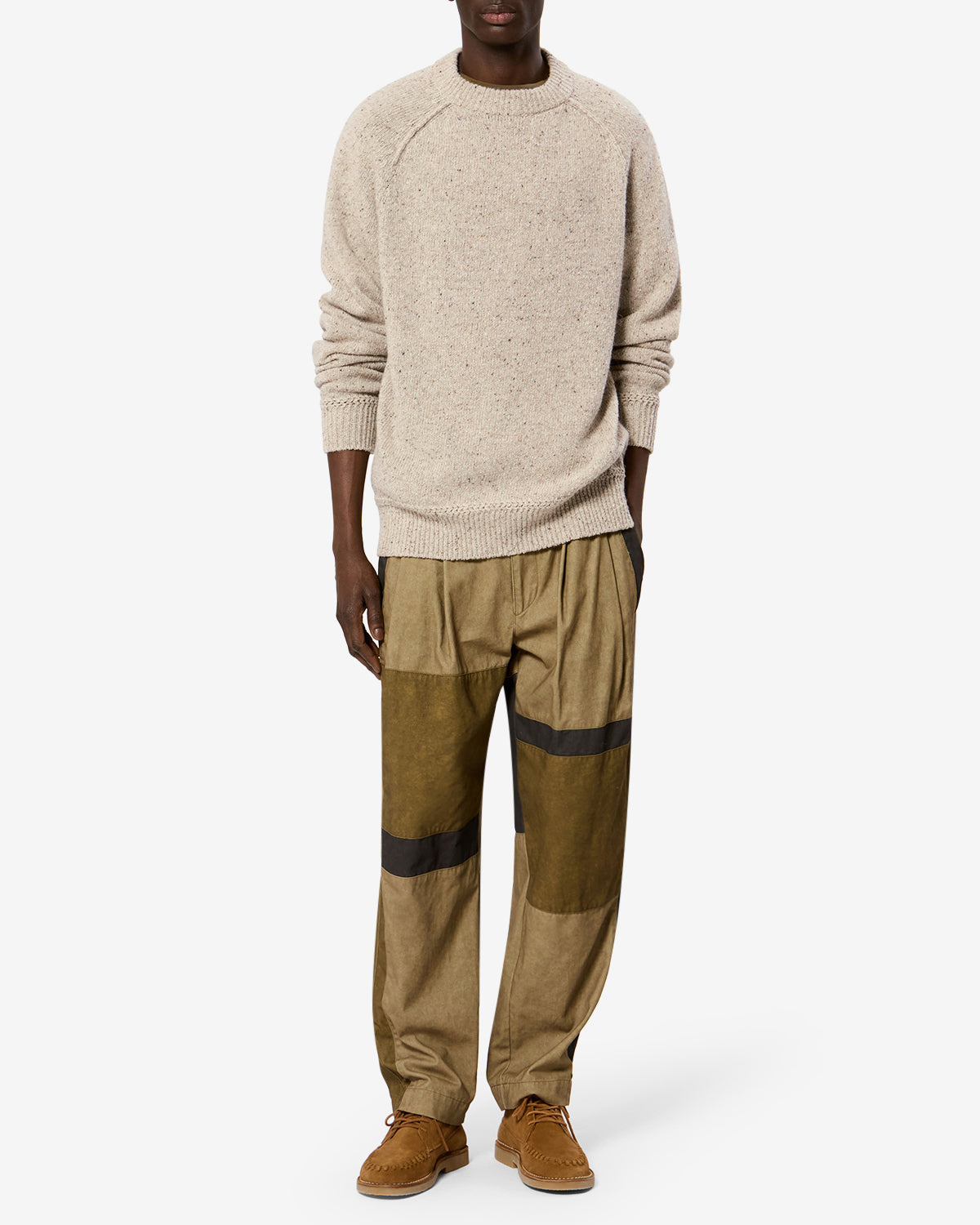 Pull Koman en laine — Beige, vue 2 ; référence PU0971HAD3L08H90BE