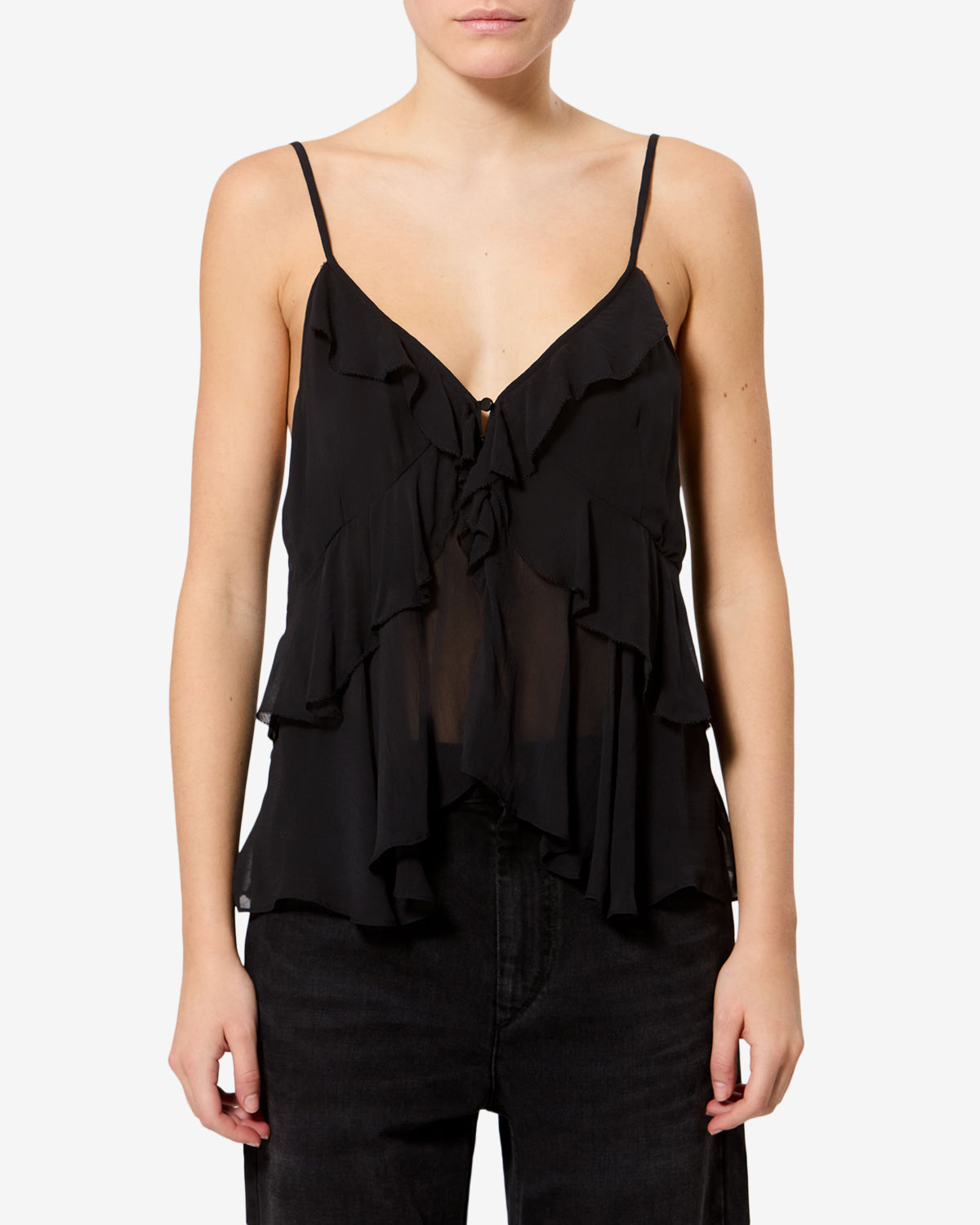 Top Briara — Noir, vue 1 ; référence HT0672FAD3J01E01BK