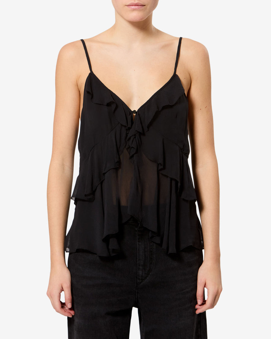 Top Briara — Noir, vue 1 ; référence HT0672FAD3J01E01BK