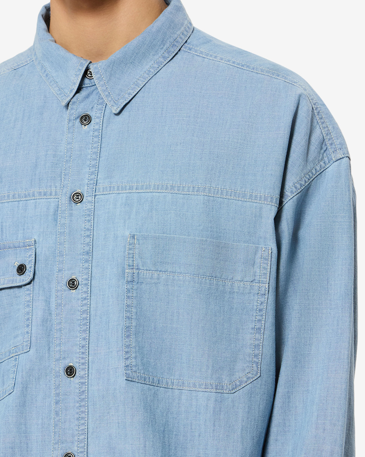 Chemise Vittorio — Bleu, vue 3 ; référence CH0354HAD3I09H30BU