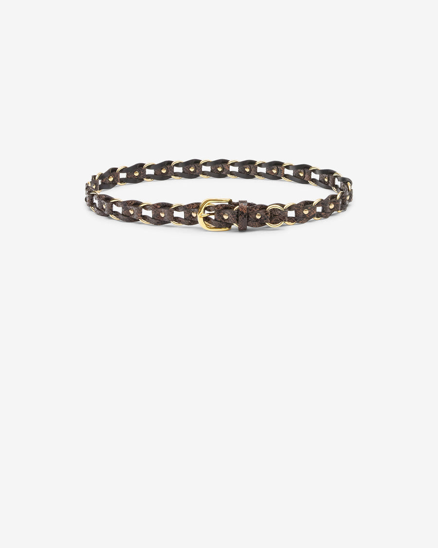 Ceinture Bali en cuir — Mocha, vue 1 ; référence CE266CFAD3B05A11MA