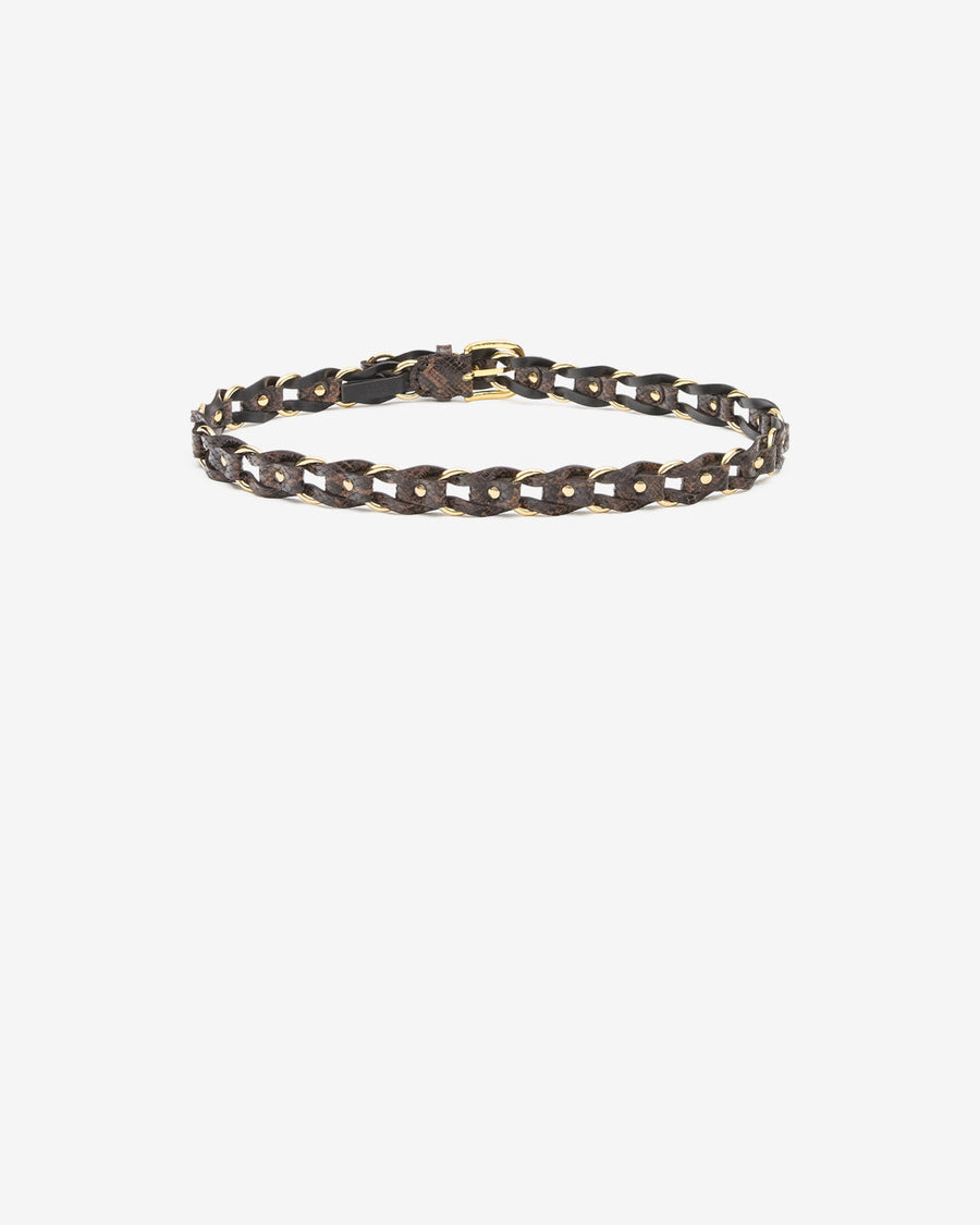 Ceinture Bali en cuir — Mocha, vue 2 ; référence CE266CFAD3B05A11MA