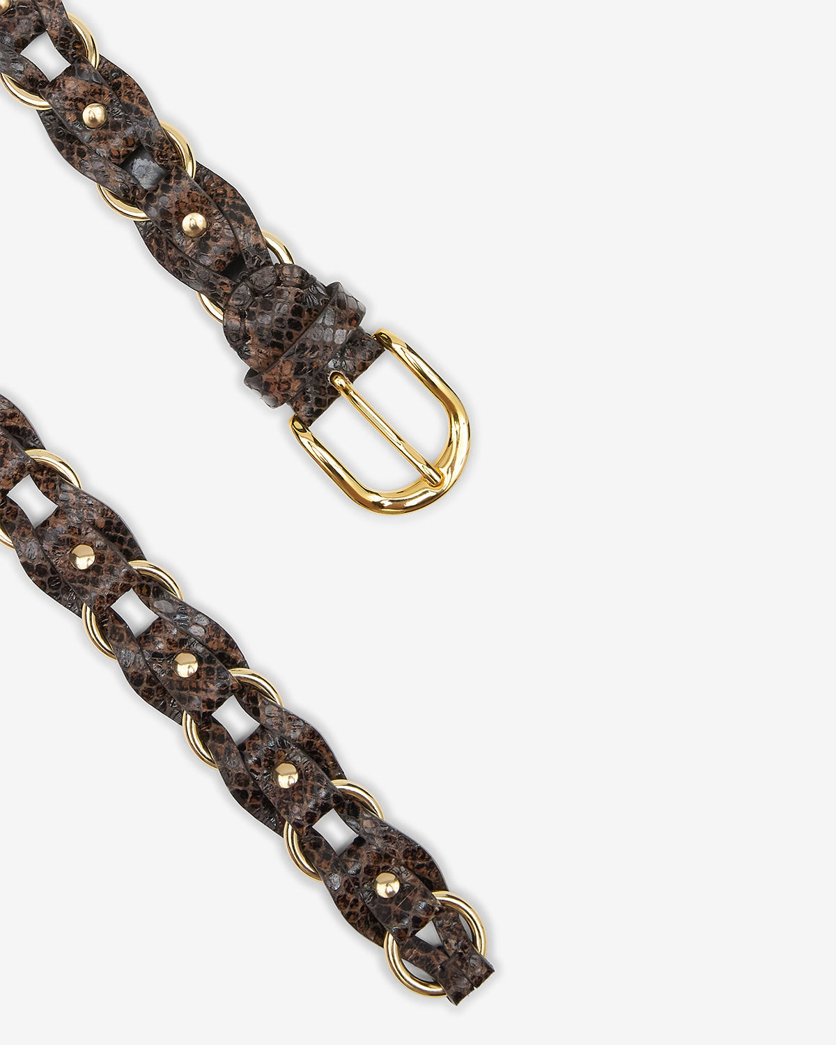 Ceinture Bali en cuir — Mocha, vue 3 ; référence CE266CFAD3B05A11MA