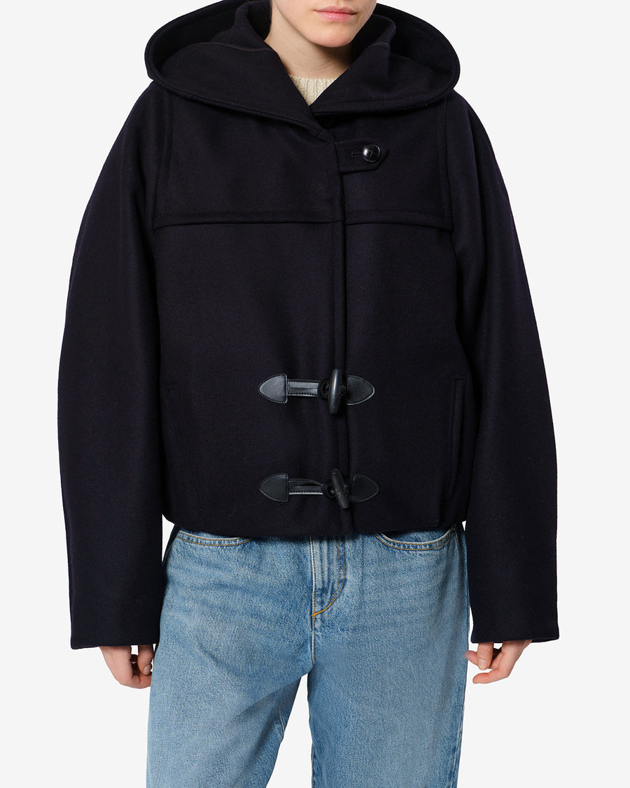 Manteau Trixie en laine — Bleu foncé marine, vue 1 ; référence MA0561FAD3D04I30DN