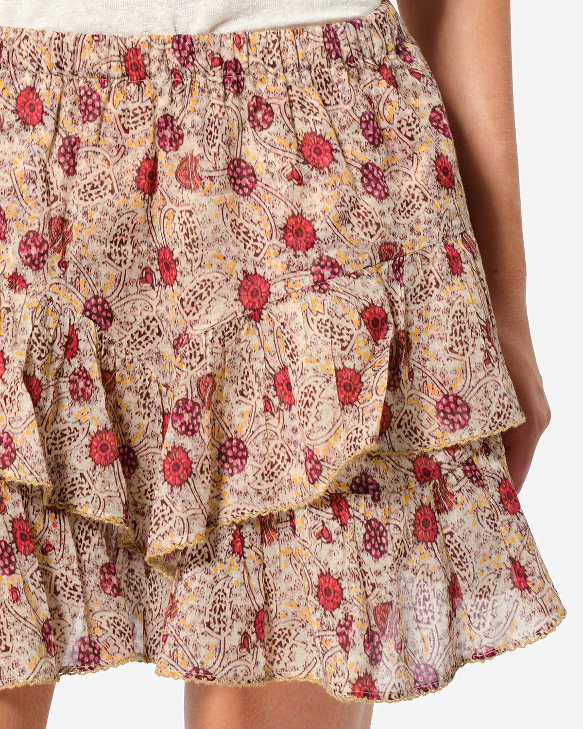 Short Jocadia — Écru-framboise, vue 3 ; référence SH0021FGD3J03EECRY