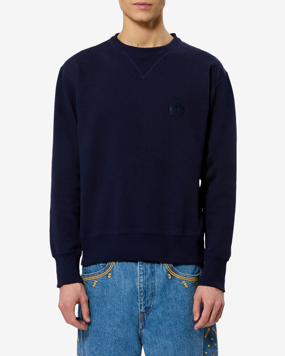 Sweatshirt Mike — Bleu marine, vue 1 ; référence SW0030HAD1M05H30NA