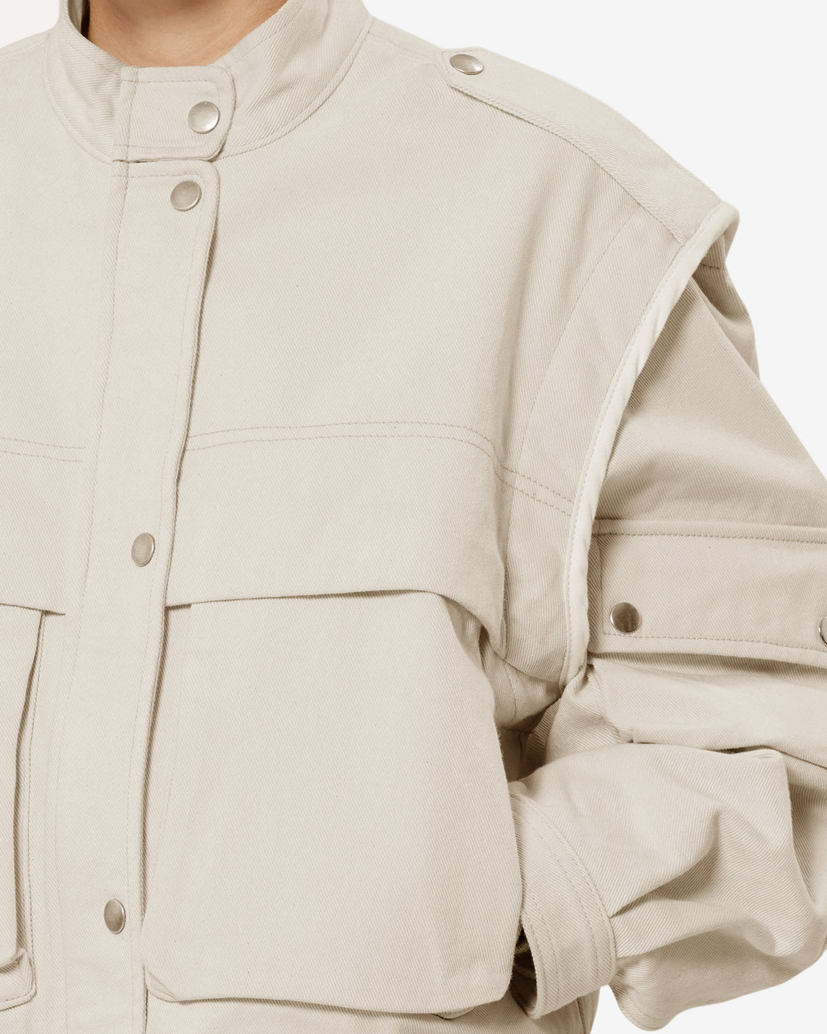 Veste Edany — Écru, vue 3 ; référence VE0687FAD3H02E23EC
