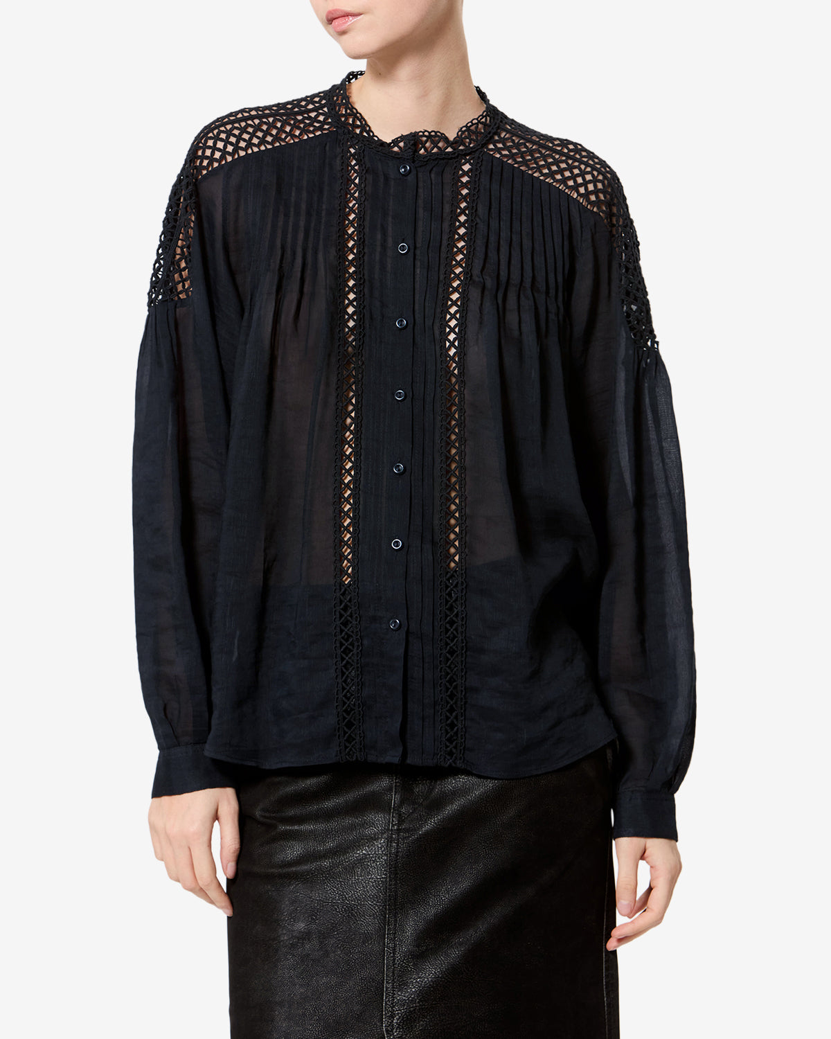 Blouse Polda — Noir, vue 1 ; référence HT0942FAD3J04E01BK