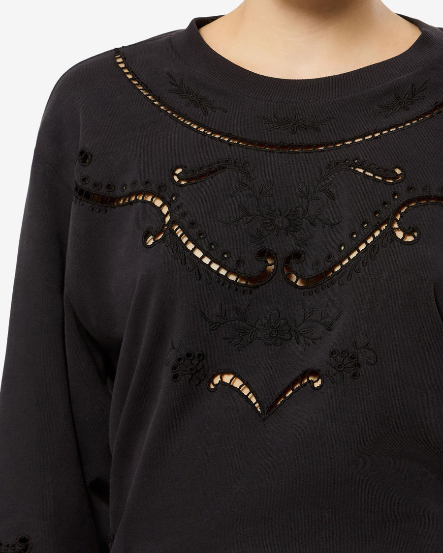 Robe Enaelle — Noir délavé, vue 2 ; référence RO1141FAD3N03E02FK