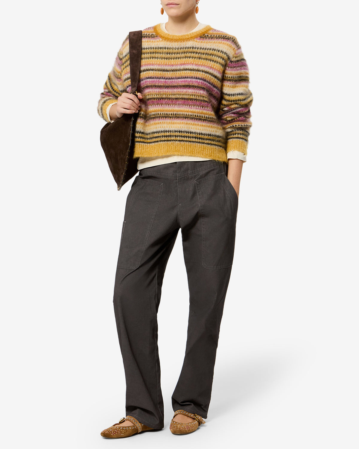 Pantalon Rhil — Café, vue 2 ; référence PA0797FAD3G04E50CF
