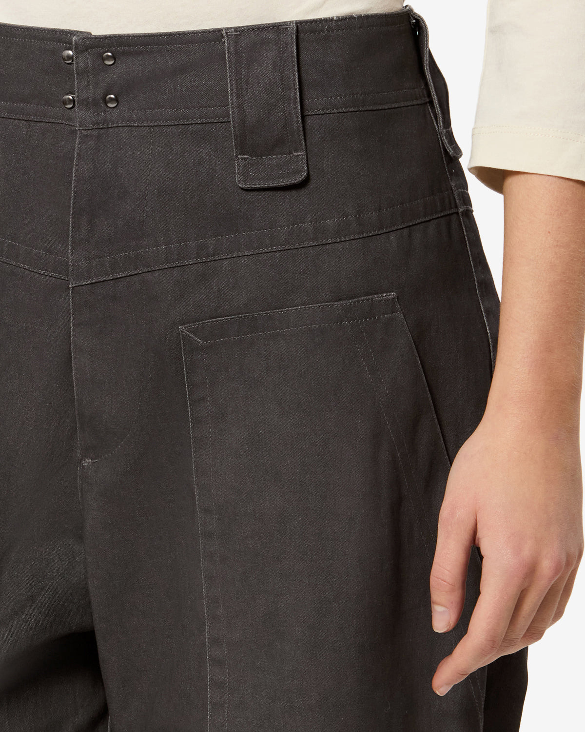 Pantalon Rhil — Café, vue 3 ; référence PA0797FAD3G04E50CF