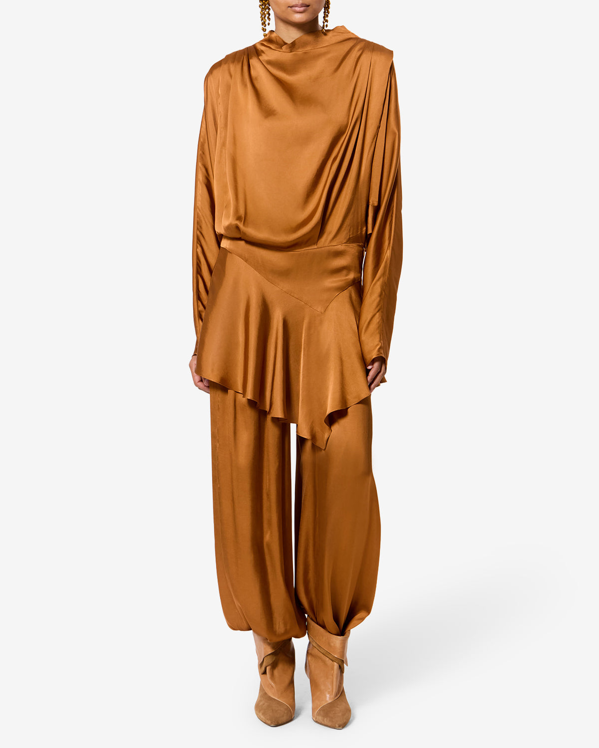 Pantalon Nolia — Caramel, vue 2 ; référence PA0716FAD3J13I50CA