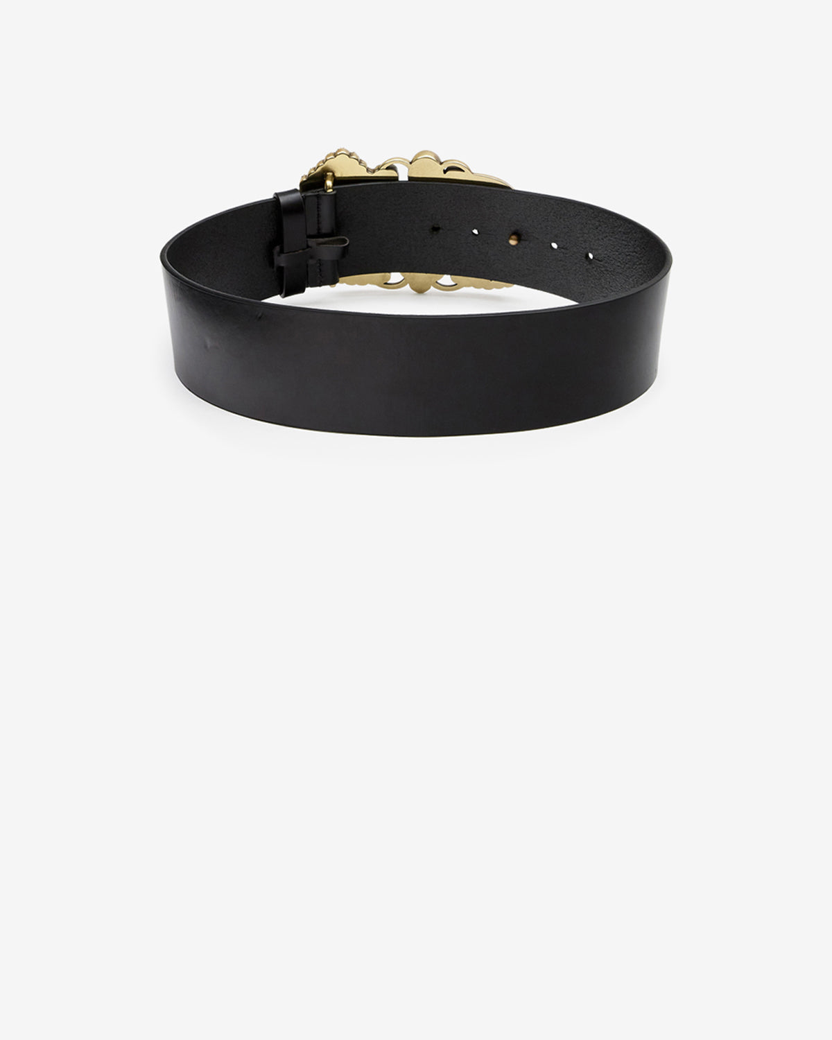 Ceinture Nedia en cuir — Noir-multicolore, vue 2 ; référence CE457BFAD3A05ABKMU
