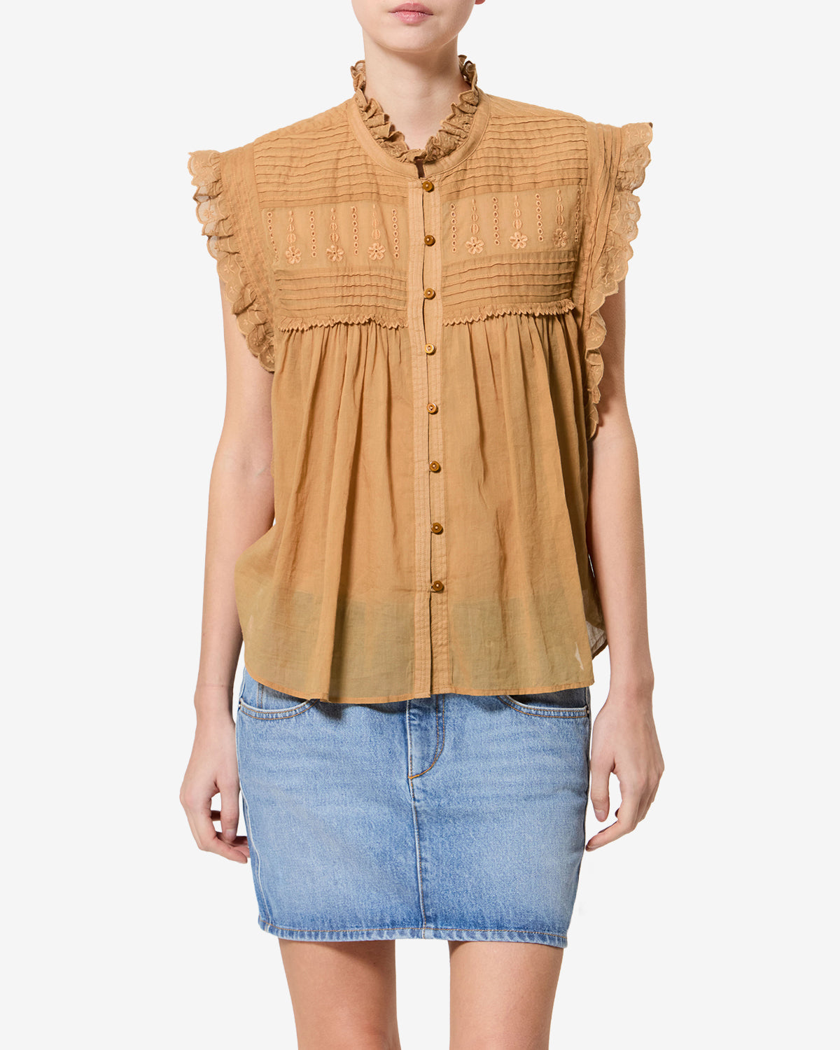 Top Dersia — Caramel, vue 1 ; référence HT0948FCD3J10E50CA