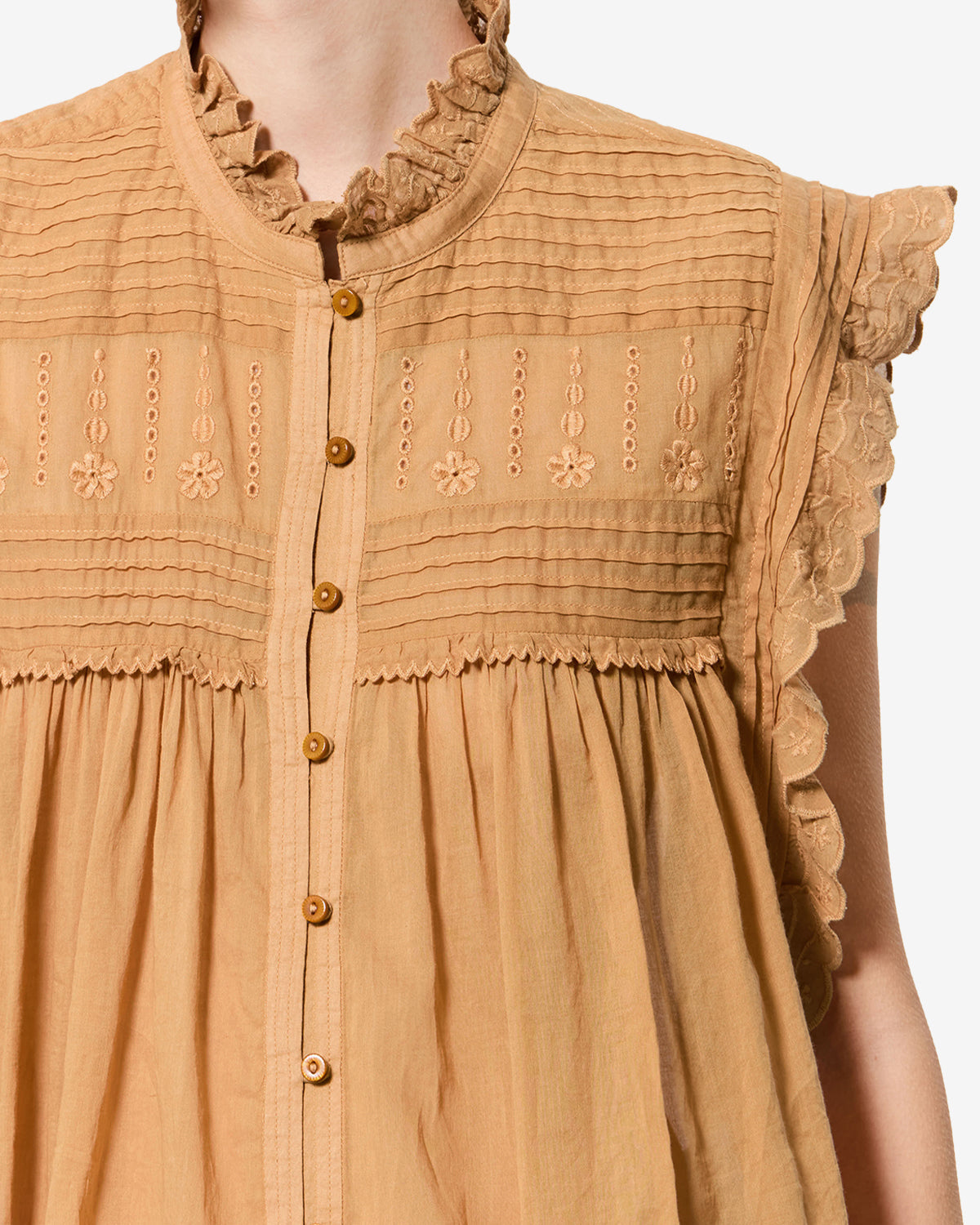 Top Dersia — Caramel, vue 3 ; référence HT0948FCD3J10E50CA