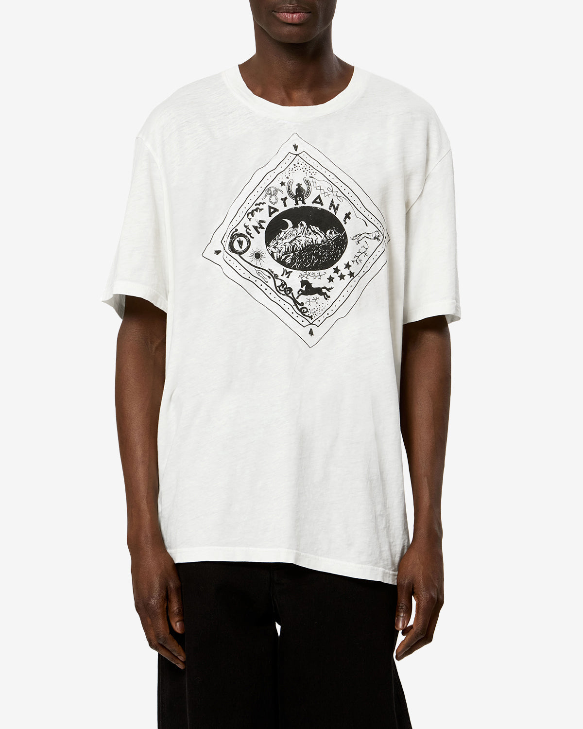 T-shirt Hiroe — Écru, vue 1 ; référence TS0338HAD3N04H23EC