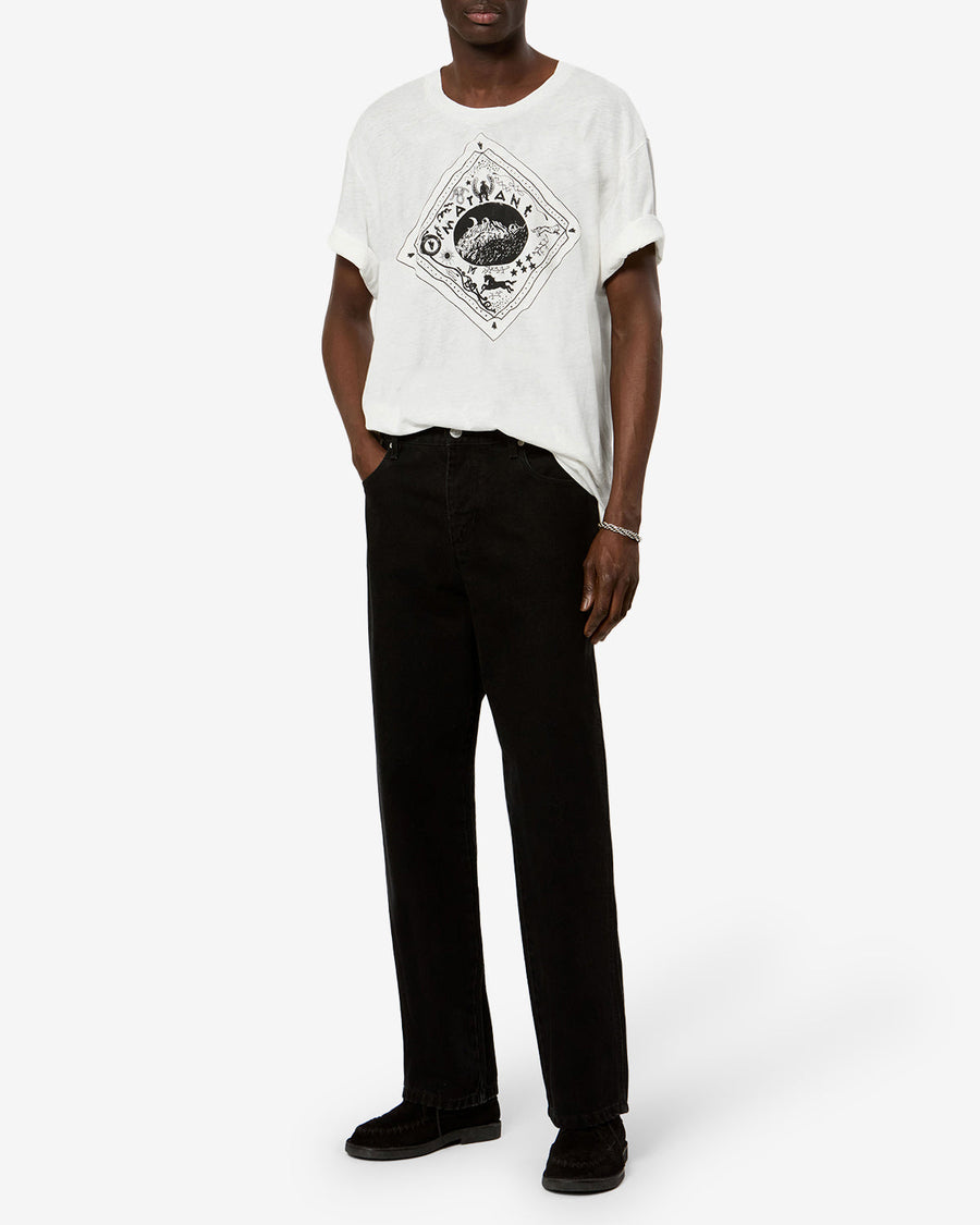 T-shirt Hiroe — Écru, vue 2 ; référence TS0338HAD3N04H23EC