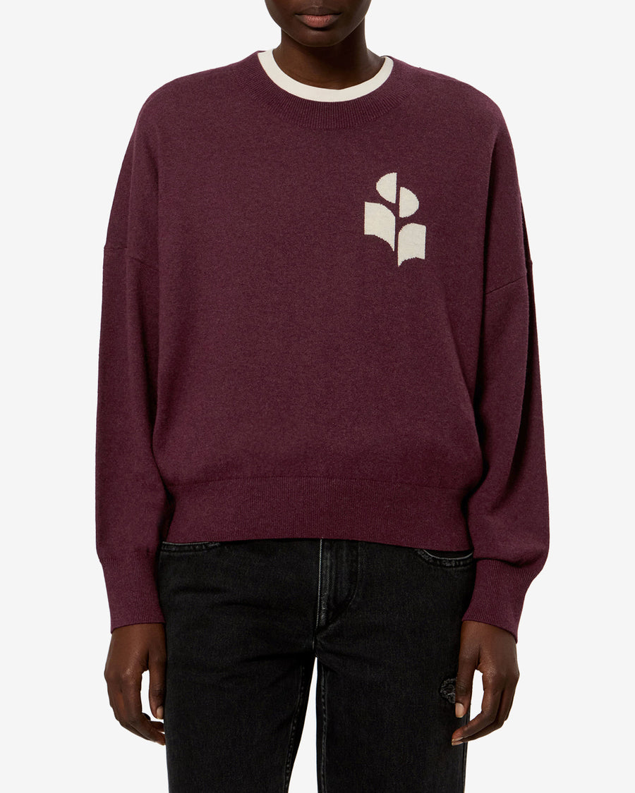 Pull Marisans — Bordeaux, vue 1 ; référence PU0053FAA1X05E80BY