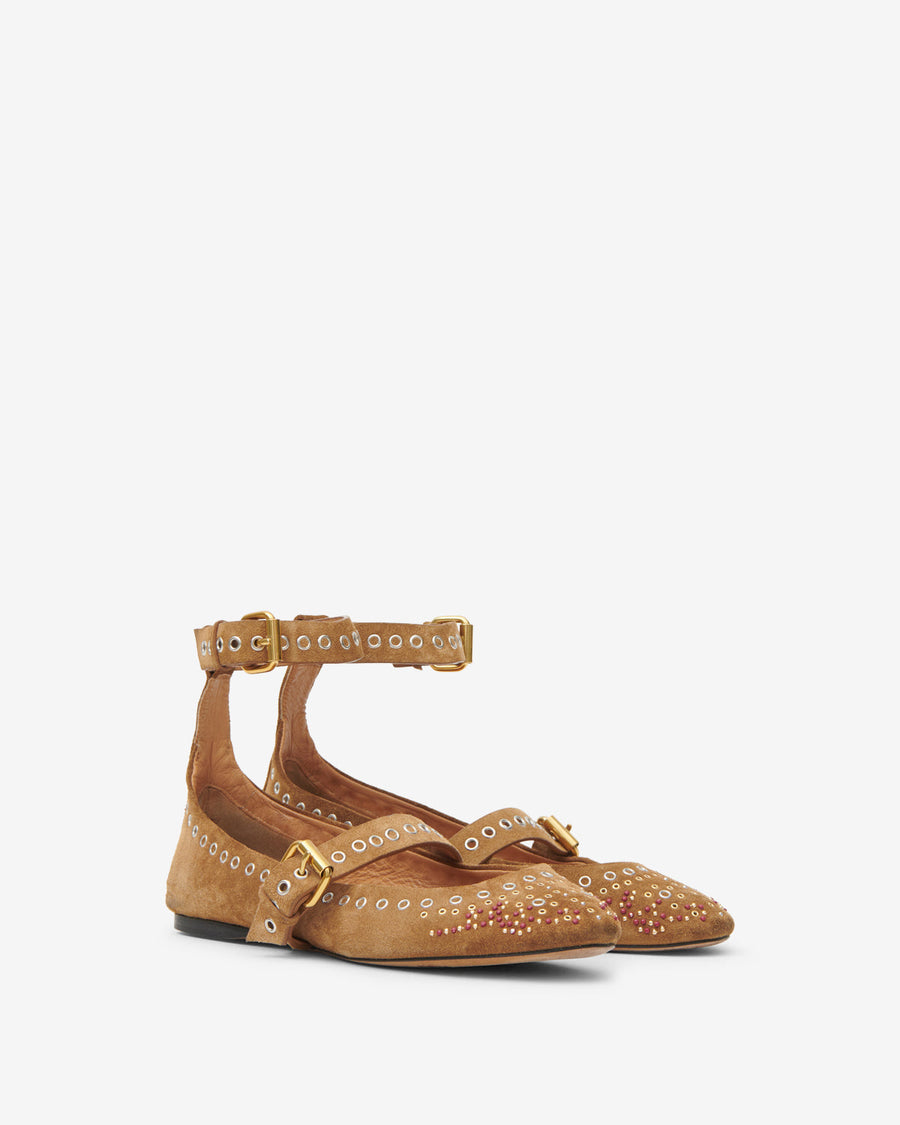 Ballerines Ylza — Cognac, vue 2 ; référence BN0037FAD3A39S50CO