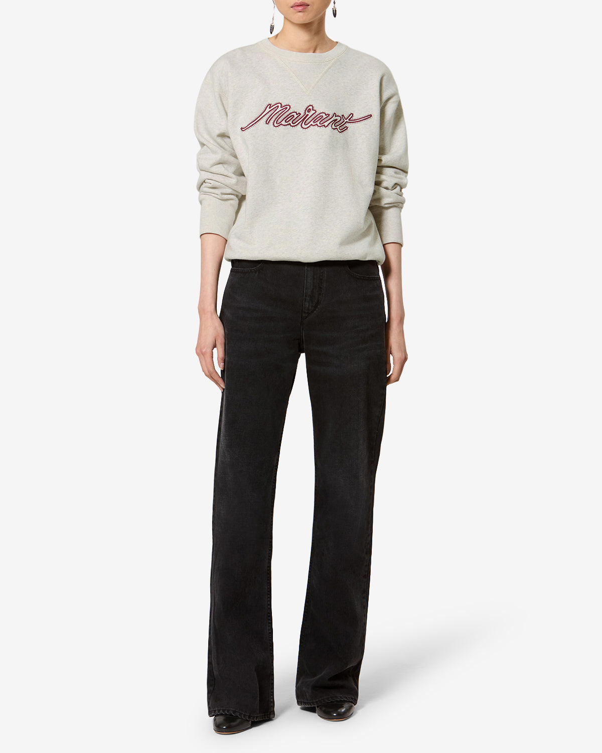 Sweatshirt Rise — Écru, vue 2 ; référence SW0061FAD3M04E23EC