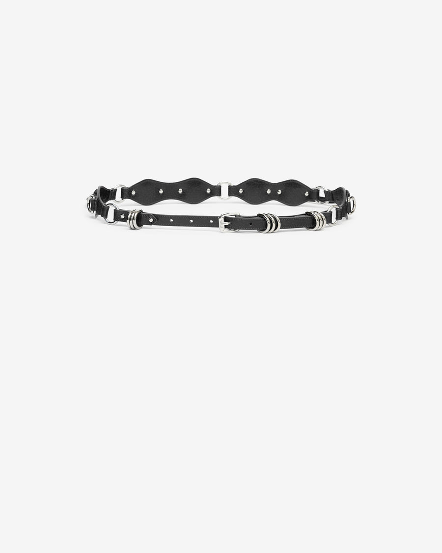 Ceinture Bolton Belt en cuir — Noir, vue 1 ; référence CE431CFAD3B12A01BK