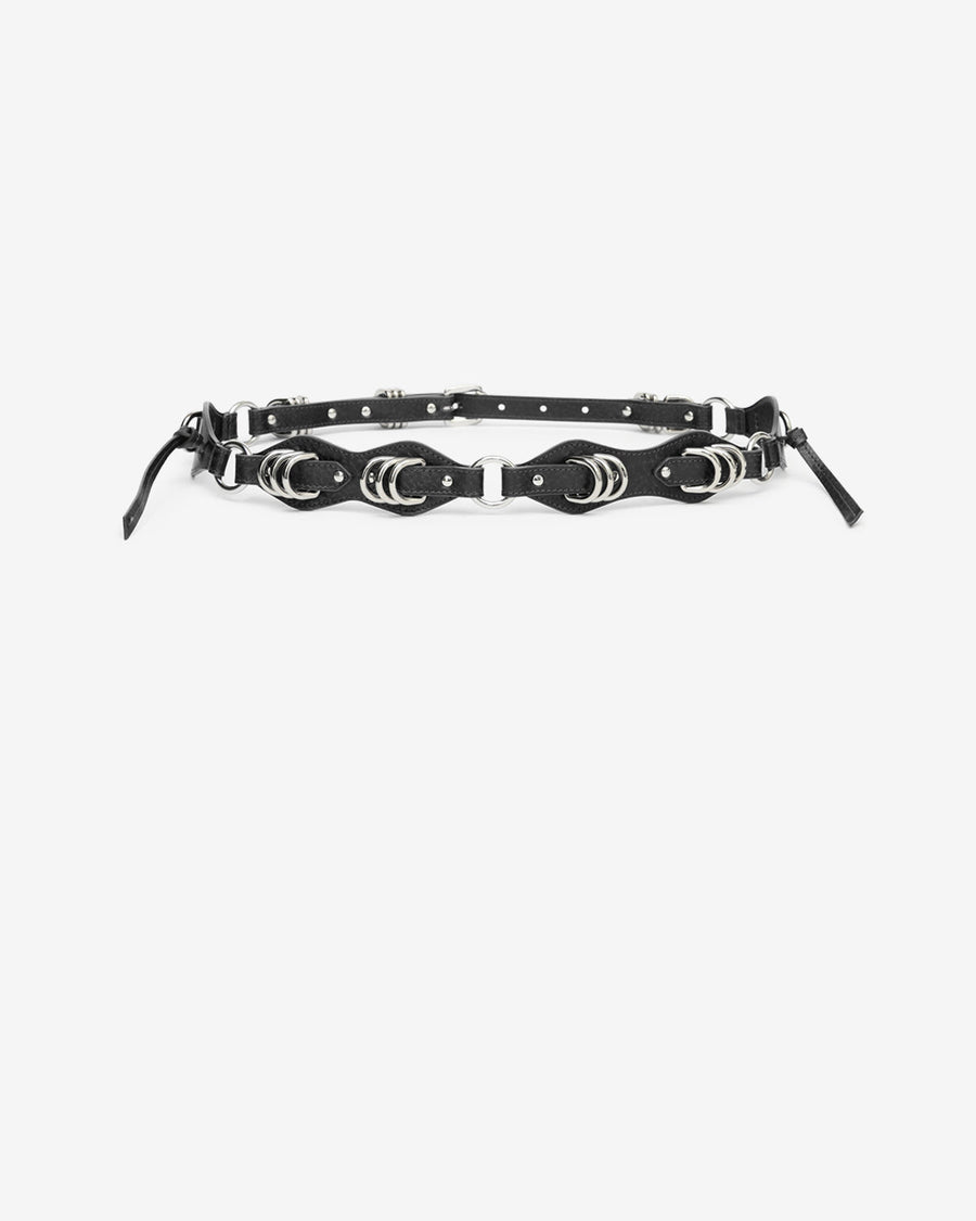 Ceinture Bolton Belt en cuir — Noir, vue 2 ; référence CE431CFAD3B12A01BK
