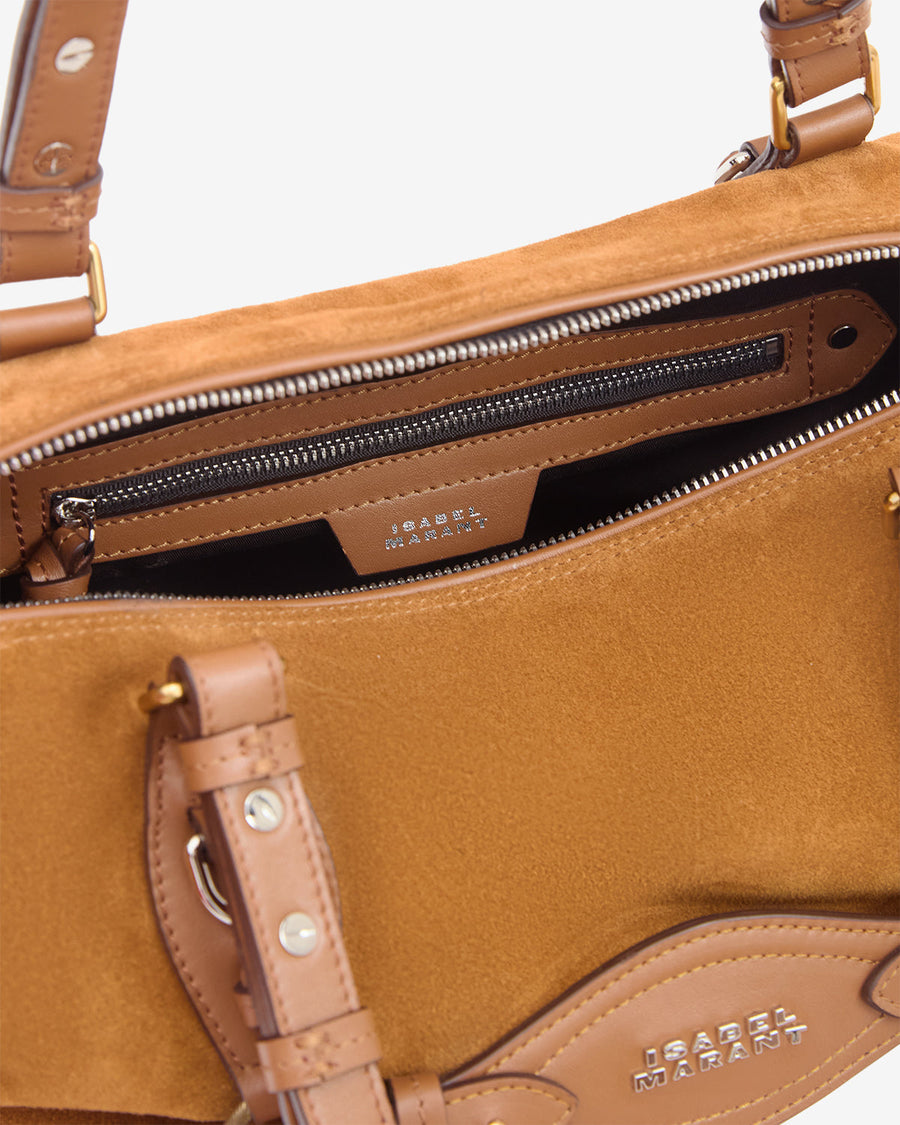 Sac Tilpa Mini en cuir velours — Cognac, vue 1 ; référence PP0509FAD2C28M50CO