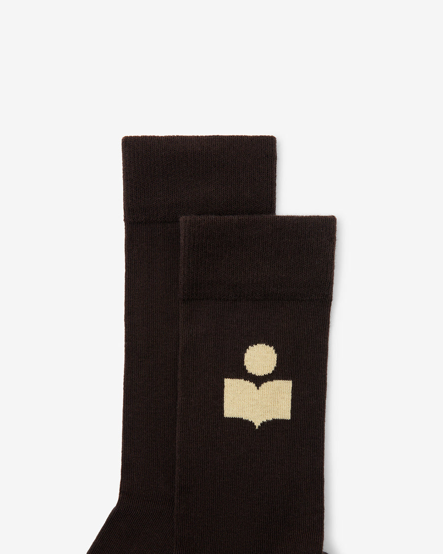 Chaussettes Siloki — Chocolat, vue 1 ; référence CT001JFAA1C11A50CL