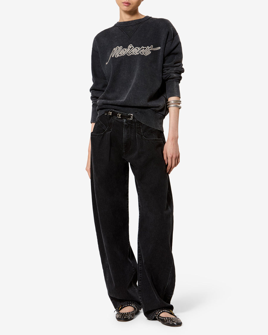 Sweatshirt Rise — Noir délavé, vue 2 ; référence SW0061FAD3M04E02FK