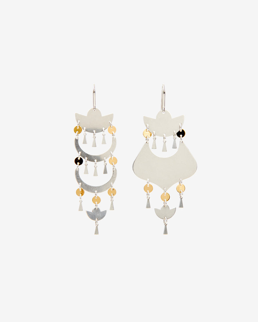 Boucles d'oreille Heija — Argenté-doré, vue 1 ; référence BL0303FAD3B01BSIDO
