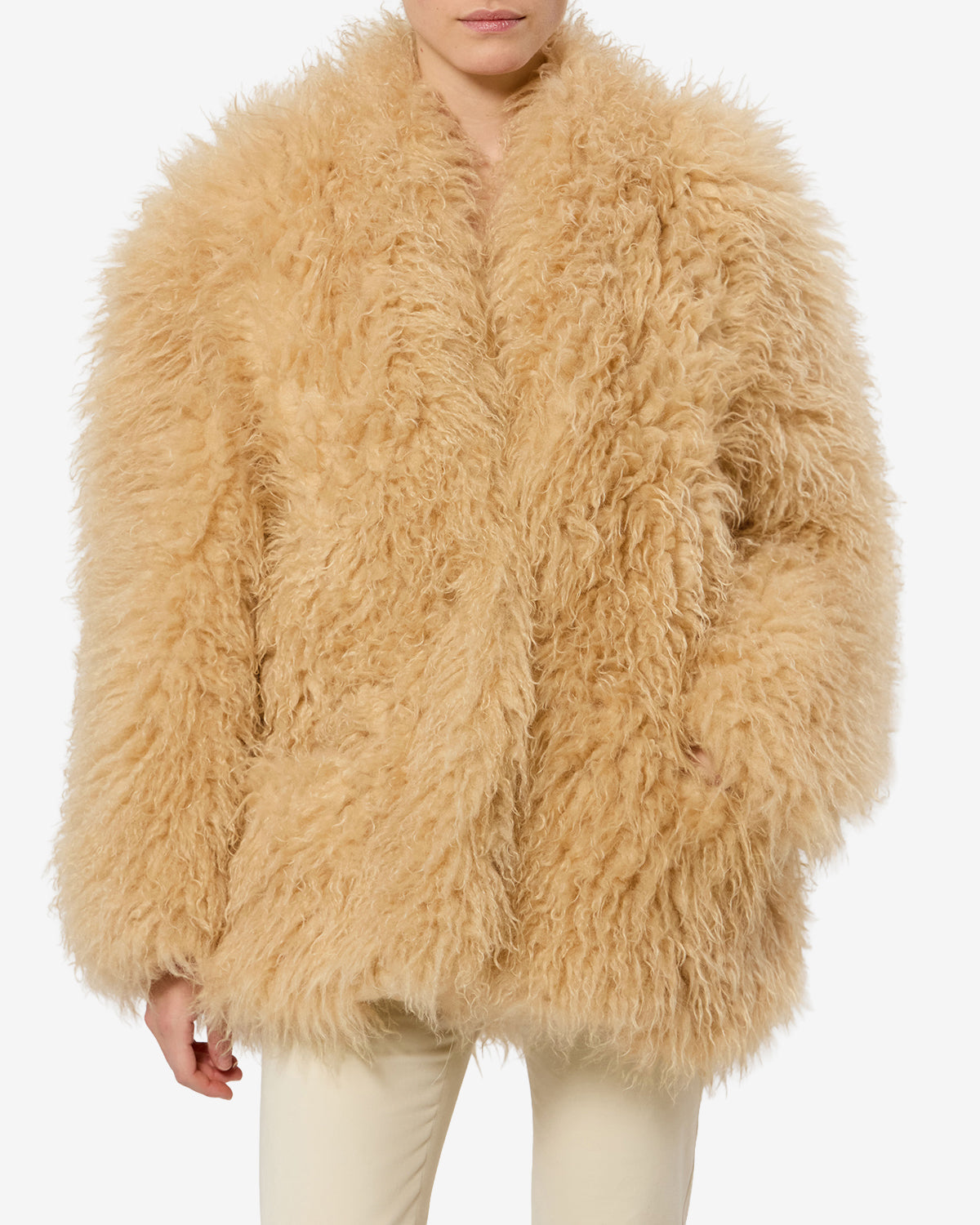 Manteau Mylae — Jaune pâle, vue 1 ; référence MA0567FAD3A04I10PW