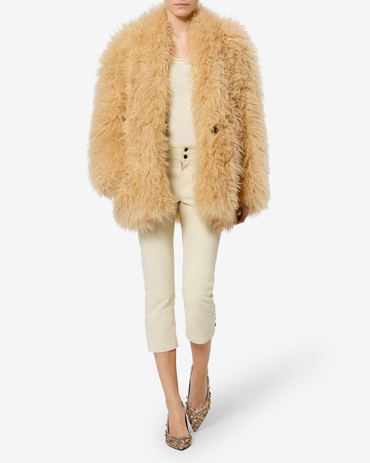 Manteau Mylae — Jaune pâle, vue 2 ; référence MA0567FAD3A04I10PW